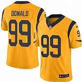Nike Men & Women & Youth Rams 99 Aaron Donald Yellow Limited Color Rush Jersey,baseball caps,new era cap wholesale,wholesale hats